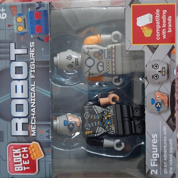 Block Tech Robot Mechanical Figures 2 Figures - Picture 3 of 4